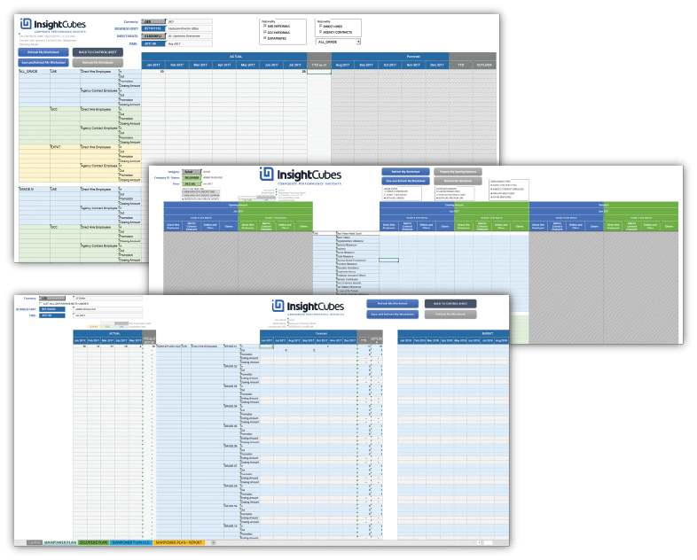 InsightCubes SAP Analytics Designer Manpower planning