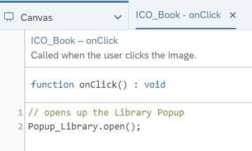 InsightCubes SAP Analytics Designer application popup library java script