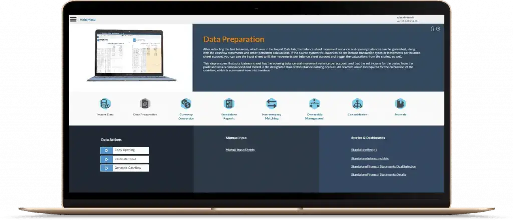 Cloud Consolidation Extension - Data Preparation