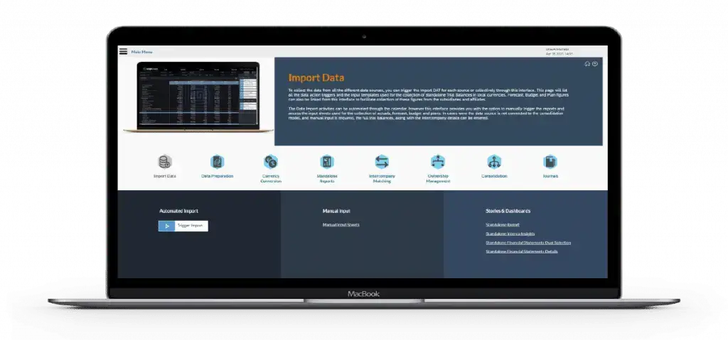 InsightCubes Cloud Consolidation Extension - Data Import